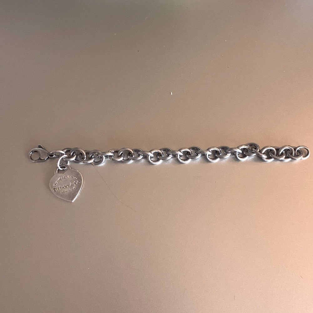 Tiffany & co heart charm bracelet